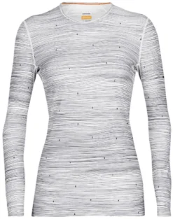 Icebreaker 200 Oasis Long Sleeve Crewe Ski Tracks Women's
