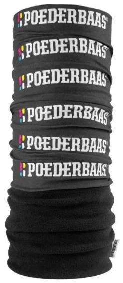 Poederbaas Neckwarmer -Mammut Winkel poederbaas neckwarmer black logo print one size black logo print 0