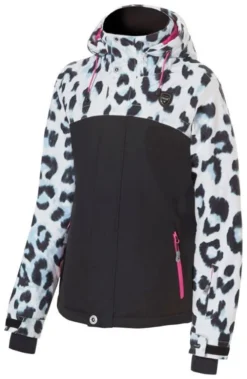 Rehall Maggy-R Snowjacket JR Girls -Mammut Winkel rehall maggy r snowjacket jr girls white leopard 128 white leopard 0