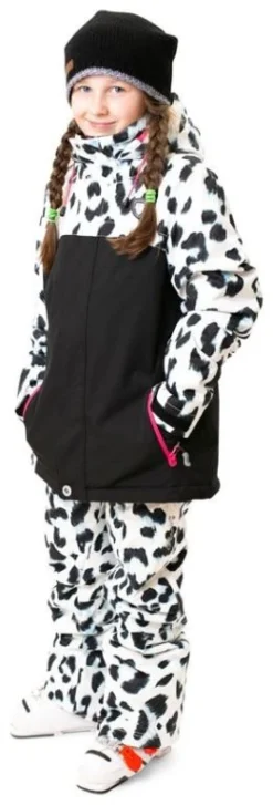 Rehall Maggy-R Snowjacket JR Girls -Mammut Winkel rehall maggy r snowjacket jr girls white leopard 128 white leopard 2