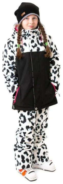 Rehall Maggy-R Snowjacket JR Girls -Mammut Winkel rehall maggy r snowjacket jr girls white leopard 128 white leopard 3